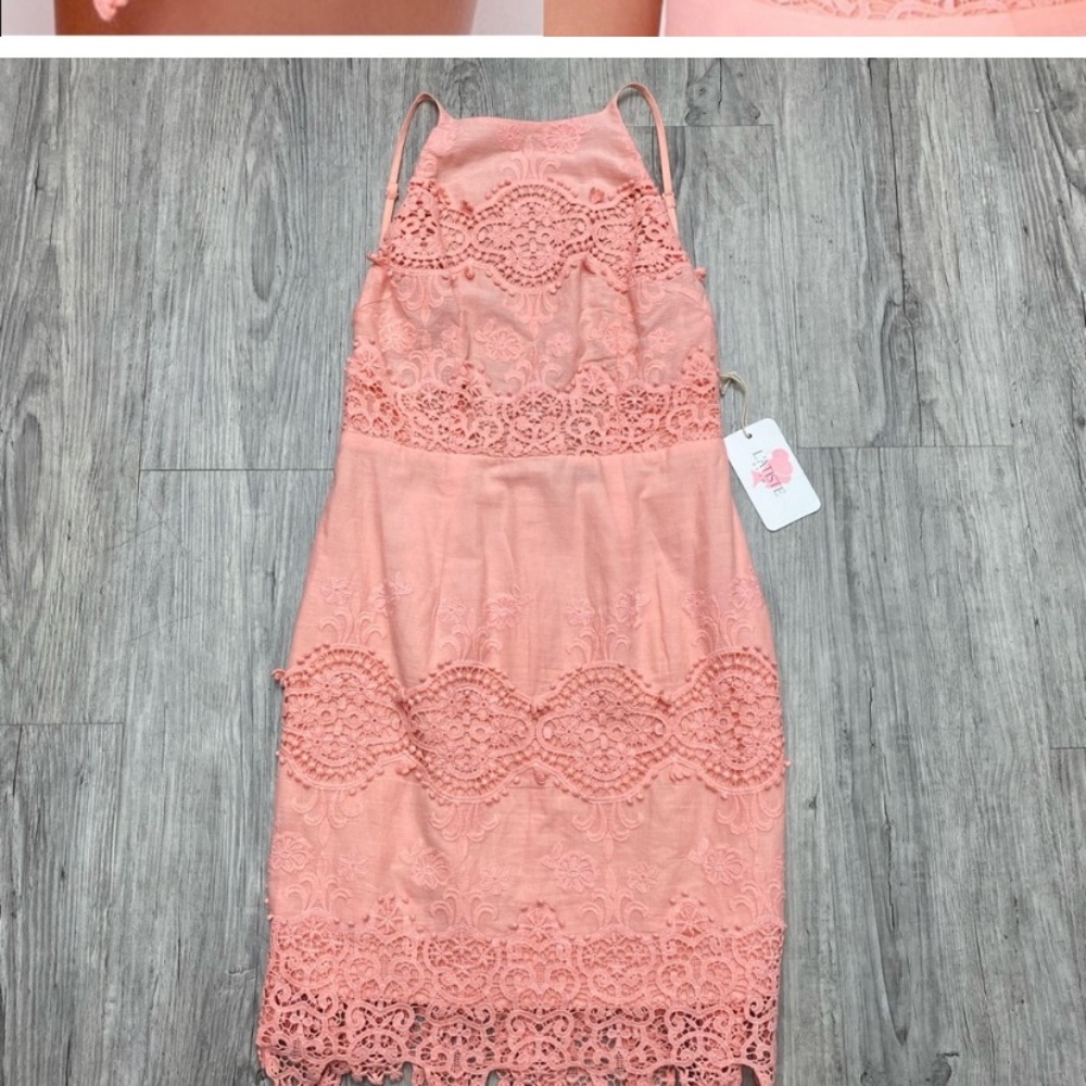 Lulu’s Worth It Peach Dress Size Small